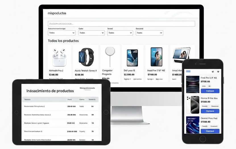 Mockup del catálogo Misproductos
